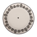 Clayre & Eef Piatto per la colazione Ø 20x2 cm Beige Porcellana Casa di pan di zenzero