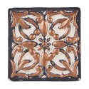 Clayre & Eef Deurknop 4 cm Bruin Beige Kunststof Bloem
