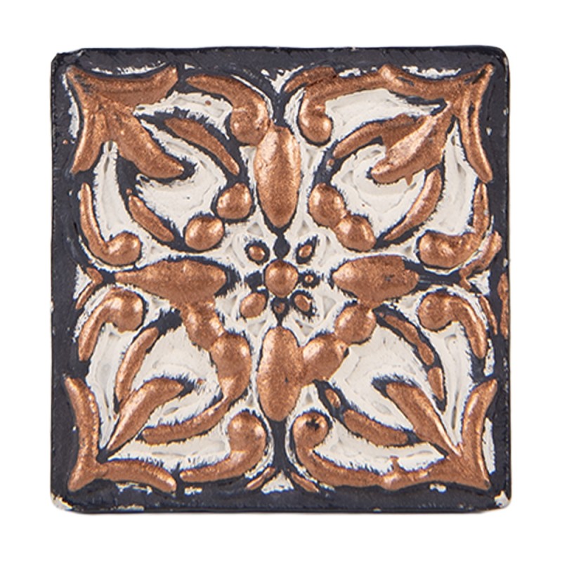 Clayre & Eef Deurknop 4 cm Bruin Beige Kunststof Bloem