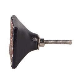 Clayre & Eef Poignée de porte 4 cm Marron Beige Plastique Fleur