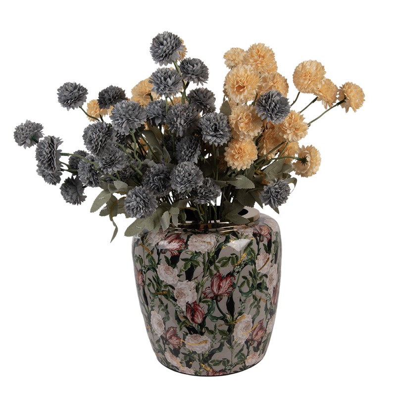 Clayre & Eef Vase Ø 25x25 cm Grey Metal