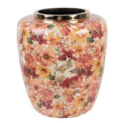 Clayre & Eef Vaas Ø 33x36 cm Beige Metaal