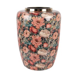 Clayre & Eef Vase Ø 33x44 cm Grün Metall