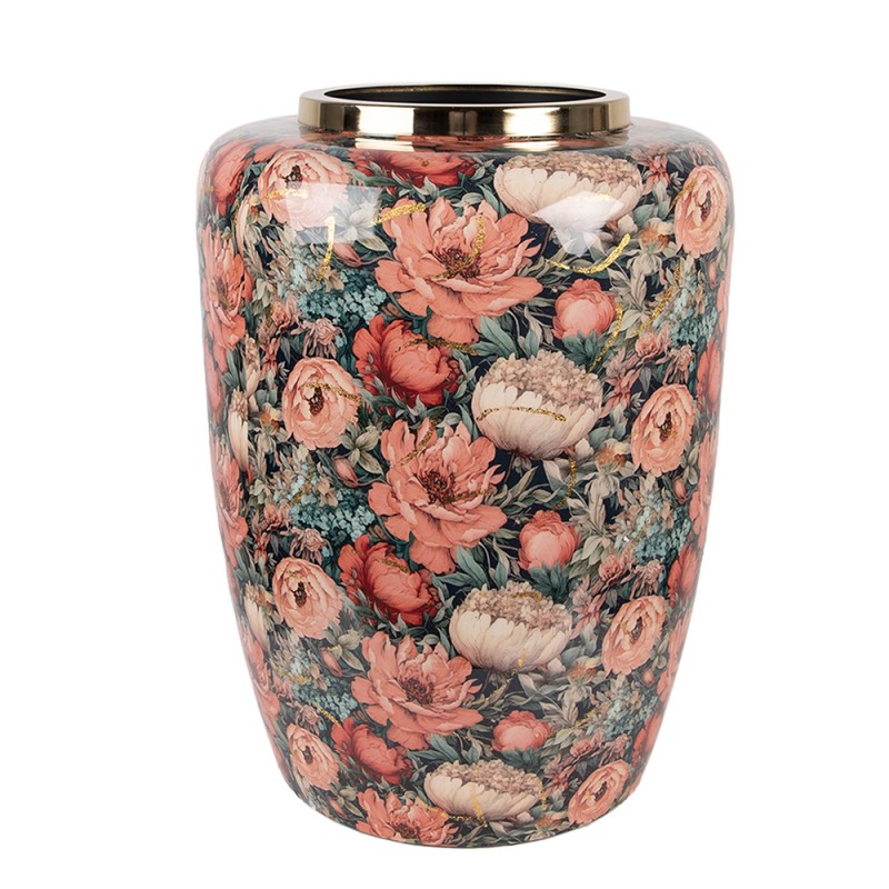 Clayre & Eef Vase Ø 33x44 cm Grün Metall