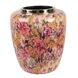 Clayre & Eef Vase Ø 33x36 cm Jaune Métal