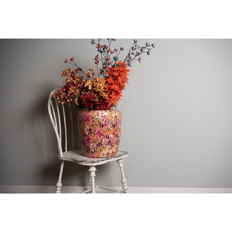 Clayre & Eef Vaas Ø 33x36 cm Geel Metaal