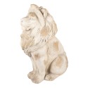 Clayre & Eef Decoratie Beeld Leeuw 50x30x62 cm Beige Keramiek