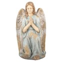 Clayre & Eef Decoratie Beeld Engel 34x36x55 cm Beige Keramiek