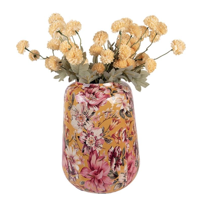 Clayre & Eef Vaas Ø 27x34 cm Geel Metaal