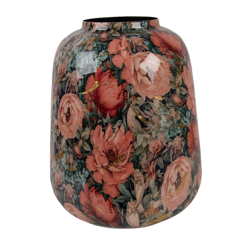 Clayre & Eef Vaas Ø 21x25 cm Roze Metaal
