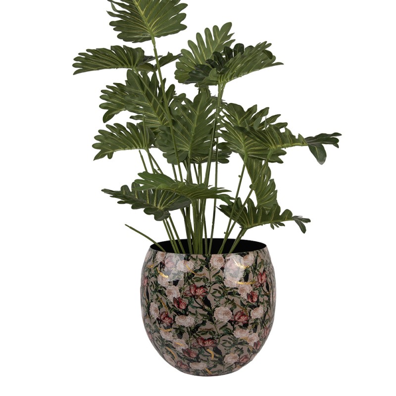 Clayre & Eef Vaas Ø 28x25 cm Grijs Metaal