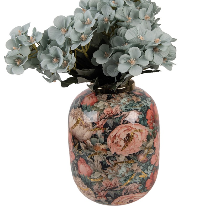 Clayre & Eef Vaas Ø 17x22 cm Groen Metaal