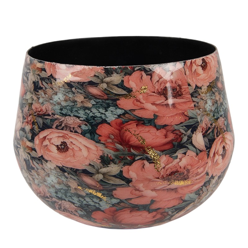 Clayre & Eef Vaso Ø 13x10 cm Rosa Metallo