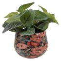 Clayre & Eef Vaso Ø 13x10 cm Rosa Metallo