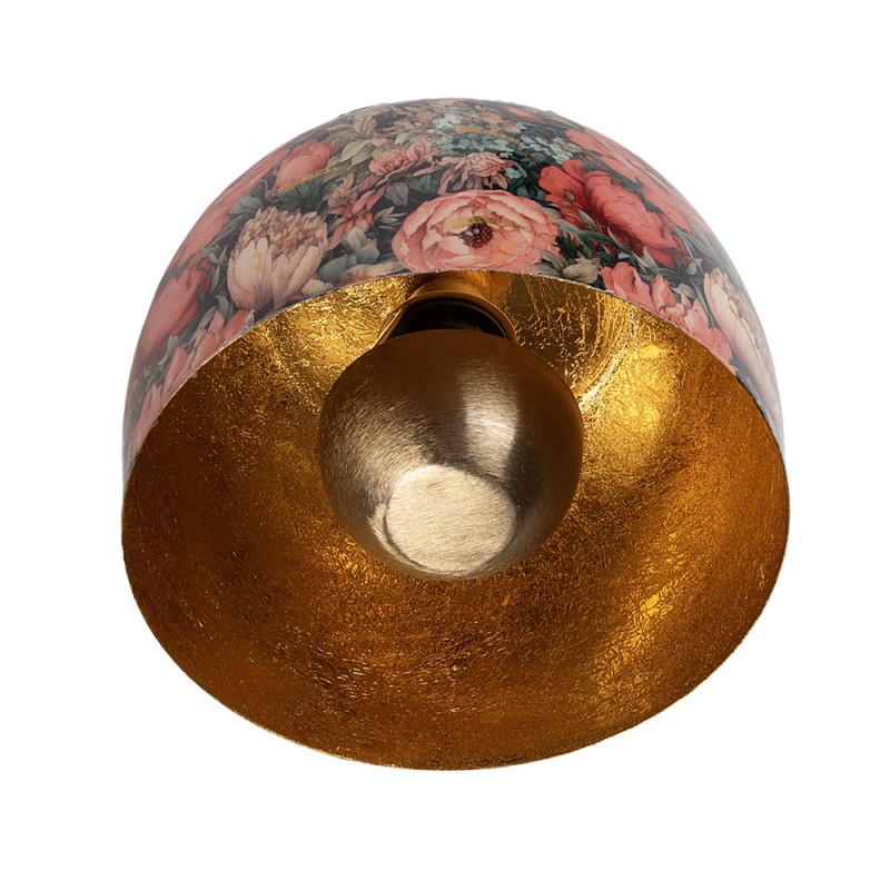Clayre & Eef Hängelampe Ø 26x25 cm Grün Rosa Metall