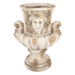 Clayre & Eef Bloempot 36x38x50 cm Beige Keramiek
