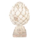 Clayre & Eef Decoratie Ornament Dennenappel Ø 23x41 cm Beige Keramiek