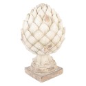 Clayre & Eef Decoratie Ornament Dennenappel Ø 23x41 cm Beige Keramiek