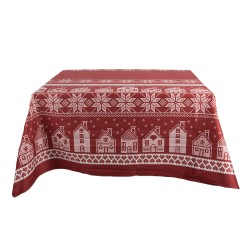 Clayre & Eef Tafelkleed 140x220 cm Rood Polyester