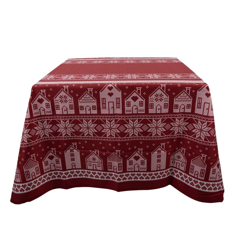 Clayre & Eef Tafelkleed 140x220 cm Rood Polyester