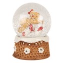 Clayre & Eef Palla di neve Ø 5x7 cm Marrone Vetro