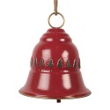 Clayre & Eef Dekoration Klingel Ø 23x25 cm Rot Metall