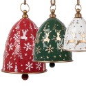 Clayre & Eef Décoration Sonnettes Ø 32x43 / Ø 28x35 / Ø 23x28 cm Rouge Métal