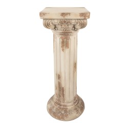 Clayre & Eef Table de plante 35x35x92 cm Beige Céramique