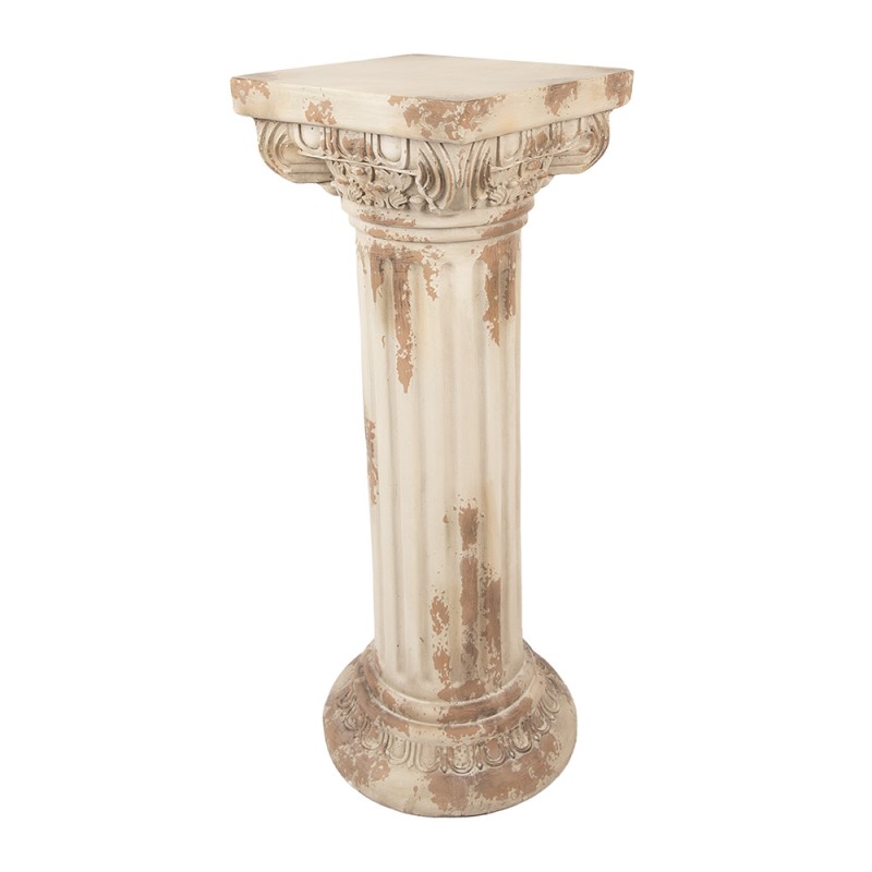 Clayre & Eef Plant Table 35x35x92 cm Beige Ceramic