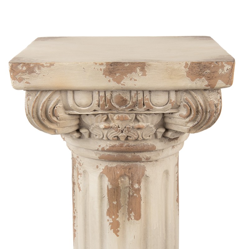 Clayre & Eef Plant Table 35x35x92 cm Beige Ceramic