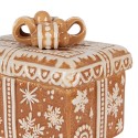 Clayre & Eef Voorraadpot Deksel 19x13x16 cm Bruin Keramiek