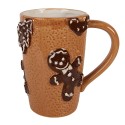 Clayre & Eef Tasse 575 ml Braun Keramik Pfefferkuchenmann