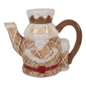 Clayre & Eef Theepot Notenkraker 900 ml Bruin Keramiek