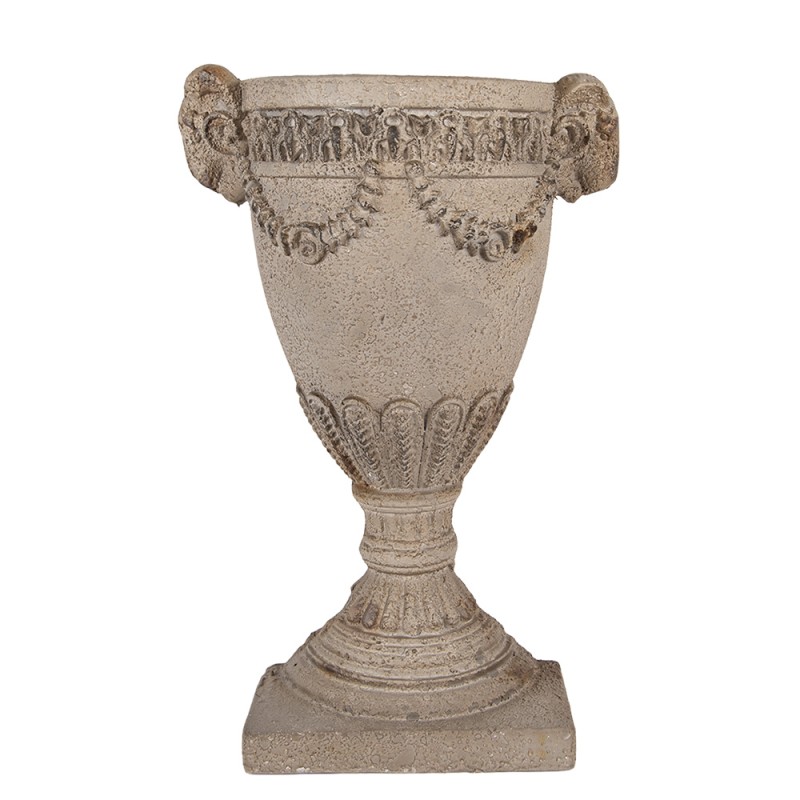 Clayre & Eef Pot de fleurs 29x11x44 cm Beige Matériau céramique