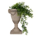 Clayre & Eef Pot de fleurs 29x11x44 cm Beige Matériau céramique