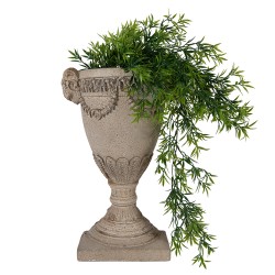 Clayre & Eef Pot de fleurs 29x11x44 cm Beige Matériau céramique