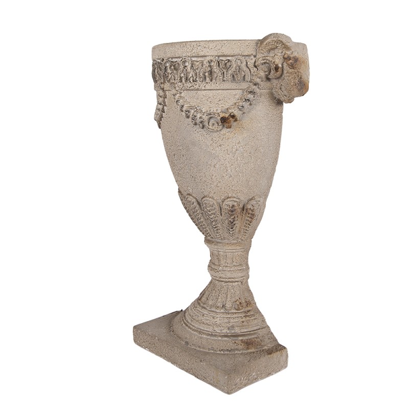 Clayre & Eef Pot de fleurs 29x11x44 cm Beige Matériau céramique