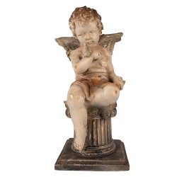 Clayre & Eef Decorative Figurine Angel 30x30x60 cm Beige Ceramic material
