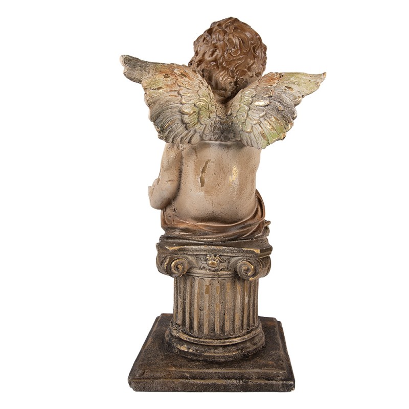 Clayre & Eef Decorative Figurine Angel 30x30x60 cm Beige Ceramic material