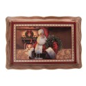 Clayre & Eef Tablett 31x22x2 cm Braun Kunststoff