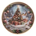 Clayre & Eef Sottopiatto Ø 33 cm Grigio Plastica