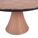 Clayre & Eef Plaque à gâteaux sur pied Ø 33x14 cm Rose Plastique