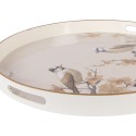 Clayre & Eef Vassoio Ø 46x4 cm Beige Plastica