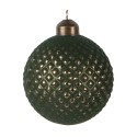Clayre & Eef Kerstbal Ø 8x9 cm Groen Glas