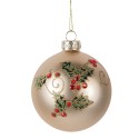 Clayre & Eef Boule de Noël Ø 8x8 cm Couleur or Verre