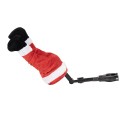 Clayre & Eef Weihnachtsdekorationsfigur Weihnachtsmann 17x13x35 cm / 3xAA Rot Kunststoff