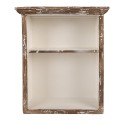 Clayre & Eef Mensola da parete 36x15x43 cm Marrone Legno