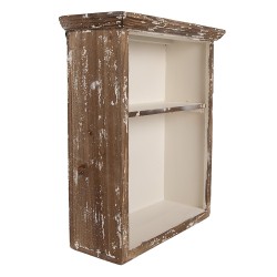 Clayre & Eef Mensola da parete 36x15x43 cm Marrone Legno