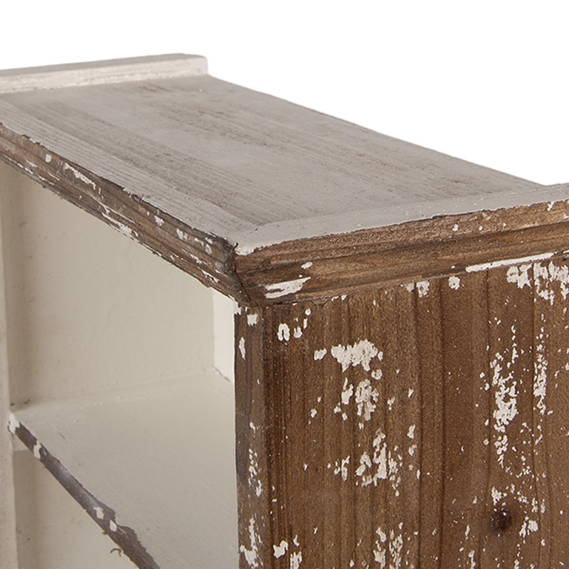 Clayre & Eef Mensola da parete 36x15x43 cm Marrone Legno