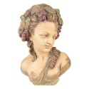 Clayre & Eef Büste Frau 24x18x28 cm Beige Keramik
